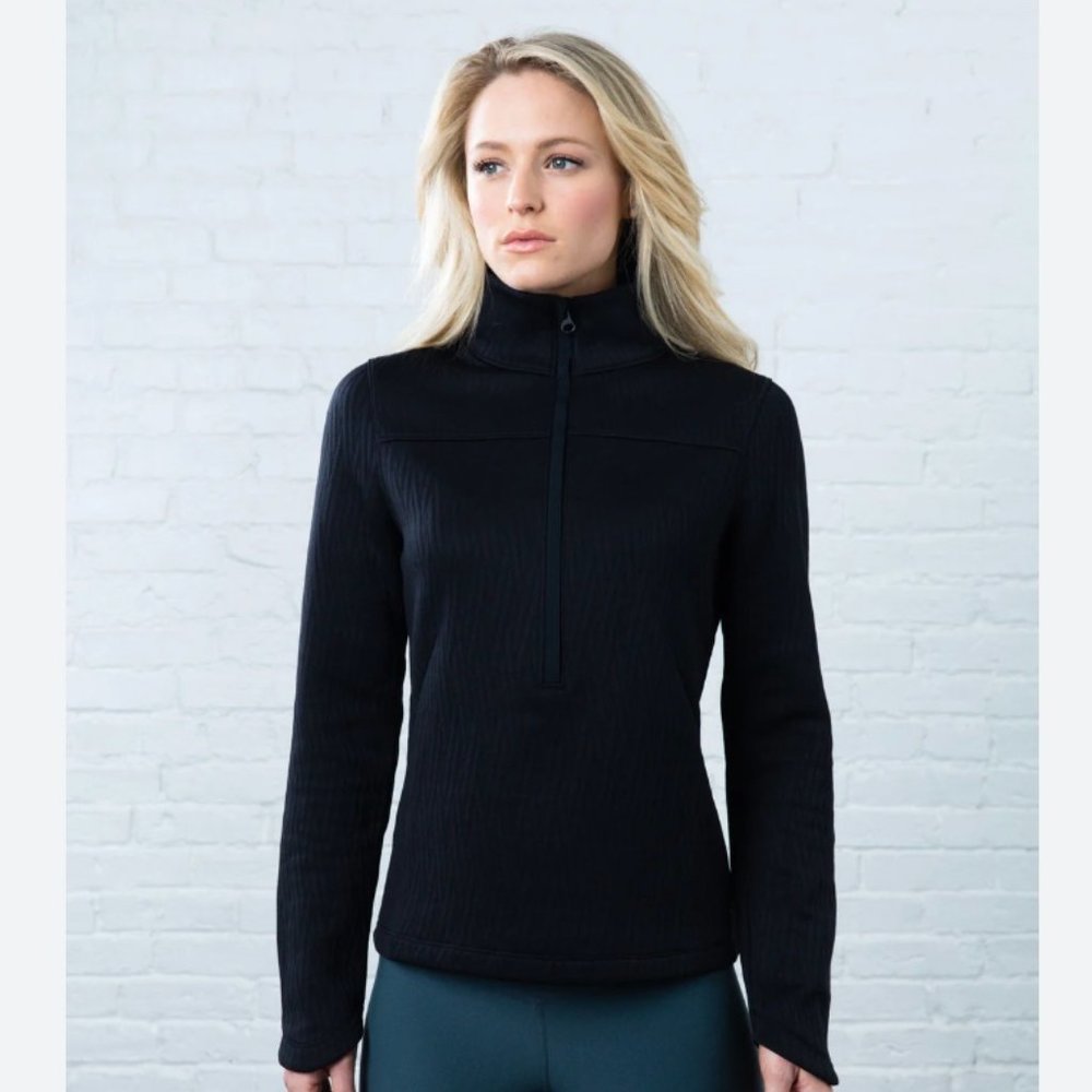 Crane & Lion Quilted Pullover